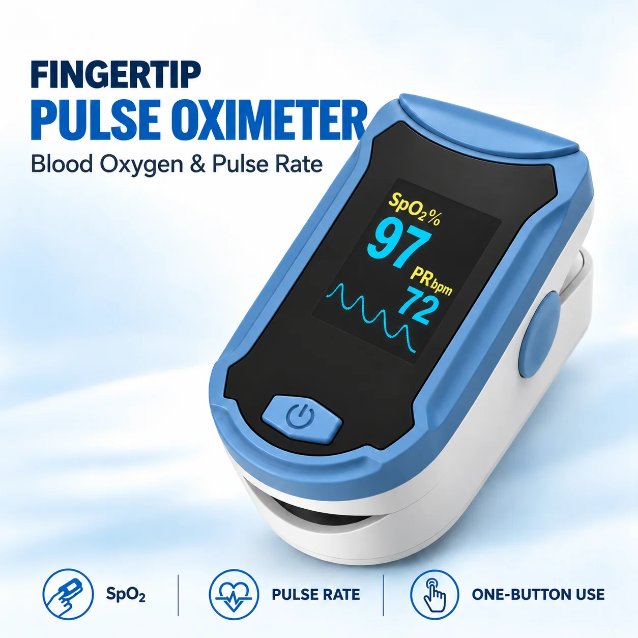 Pulse Oximeter Fingertip Rechargeable - Fingertip Pulse Oximeter SpO2 Blood Oxygen