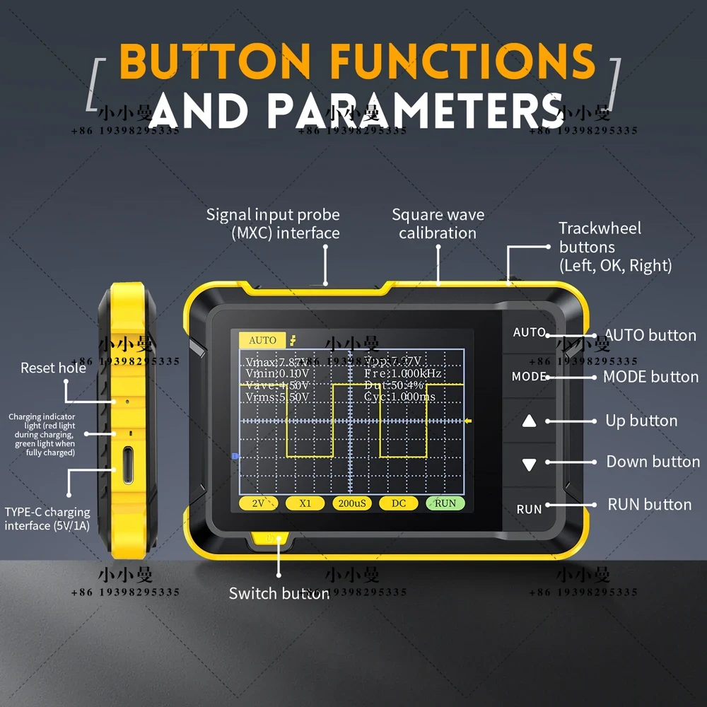 FNIRSI DSO152 Mini Handheld Di - Fnirsi Digital Oscilloscope Handheld recension och pris