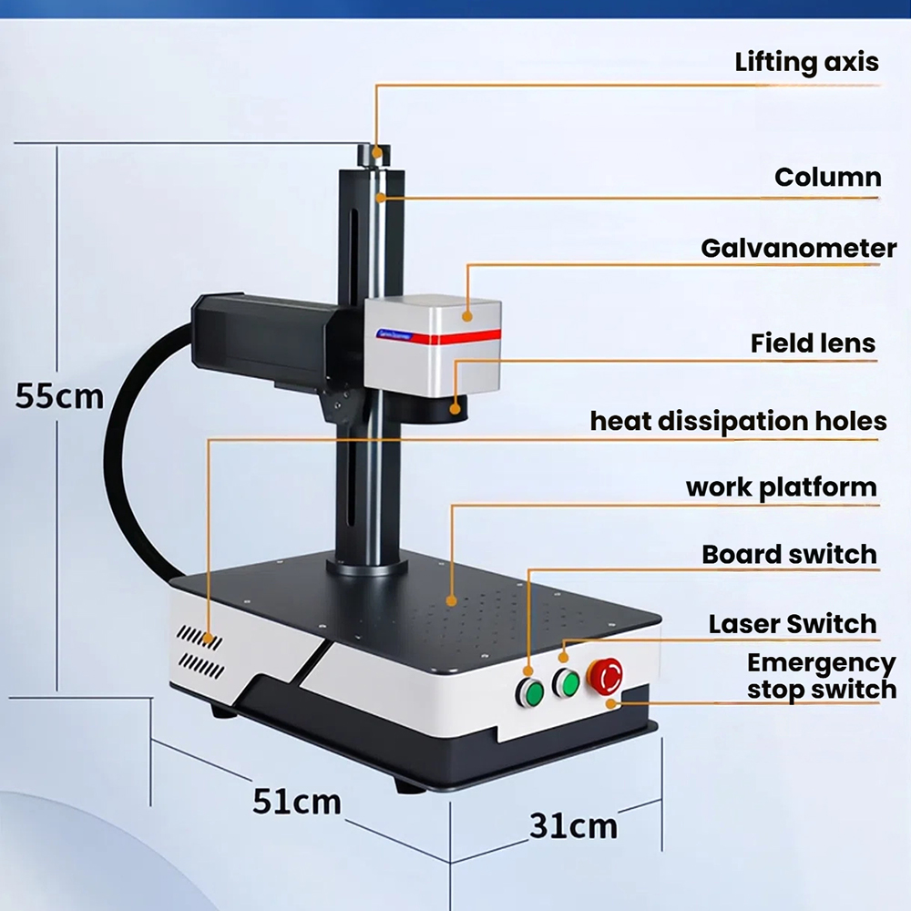 WaveTopSign 20W 30W Fiber Lase - Fiber Laser Marking Machine 30W recension och pris