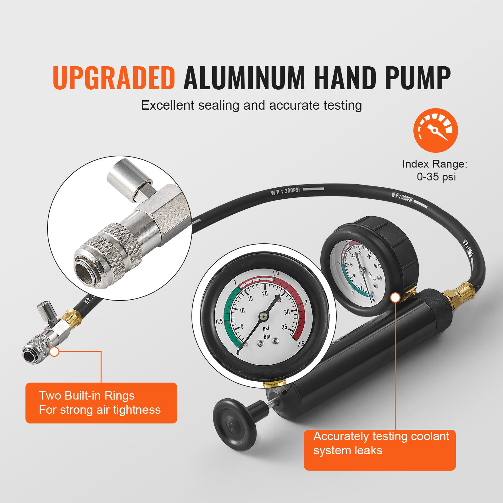 28 pcs Universal Radiator Pres - Vacuum Chamber Kit With Pump recension och pris
